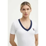 Fila Kratka majica Ludhiana ženska, bela barva, FAW0749