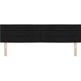  LED glava kreveta s LED trakama Crna 180 cm tkanina | shoptok.hr