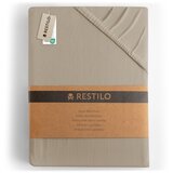 Restilo Svjetlo smeđa plahta s gumom od jeseya 160x200 cm Amber – | shoptok.hr