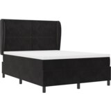  Box Spring postelja z vzmetnico Črna 140x200 cm Žamet, (22052580) | Shoptok.si