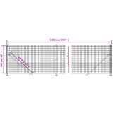  Mrežna ograja s prirobnico zelena 1x10 m, (20822308) | Shoptok.si