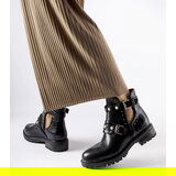 Gemre Black ankle boots with cut-out and pearls Asker | shoptok.hr