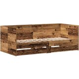 vidaXL dnevna postelja Stari les Inženirski les 100 x 200 cm Trajna | Shoptok.si