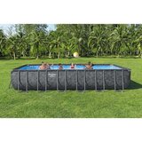 Bestway apx 365 porodični bazen 7.32 x 3.66 x 1.32m sa čeličnim ramom i pumpom 561KG | ePonuda.com