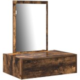 vidaXL Dimljeni hrast Konstruirano drvo 60 x 40 x 70 cm Ogledalo | shoptok.hr