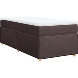  Krevet s oprugama i madracem tamnosmeđi 100 x 200 cm od tkanine | shoptok.hr