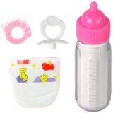Doll Accessories Set Pacifier Bottle Diaper Rattle | shoptok.hr