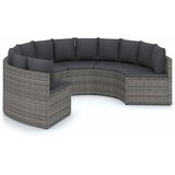  6-dijelni set vrtnih sofa od poliratana s jastucima sivi | shoptok.hr