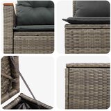 Set sofe 5 kom. Siva i tamno siva Poli Rattan i čelik | shoptok.hr