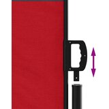  Uvlačiva bočna tenda 120 x 600 cm crvena | shoptok.hr