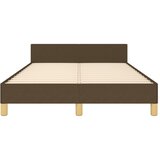 Okvir kreveta bez madraca tamnosmeđi 120x190 cm od tkanine | shoptok.hr