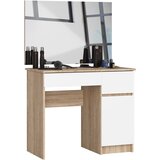 AKORD toaletna miza z ogledalom clp P-2/SL 900x600 desno sonoma hrast / belo, (21713501) Cene