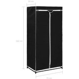 vidaXL garderobna omara 75x50x160 cm črna | Shoptok.si