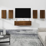 vidaXL 6-dijelni set tv ormarića boja smeđeg hrasta konstruirano drvo Cijene