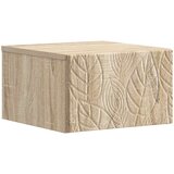 vidaXL Stenska stranska miza Sonoma hrast 34,5 x 33 x 20 cm, (5000247432) | Shoptok.si
