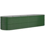 Furnova Visoka greda iz prašno premazanega jekla 296x80x68 cm zelena, (21921647) | Shoptok.si