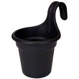 ELHO Viseč cvetlični lonec Elho Green Basics (črn, 26,2 x 18,2 x 25,7 cm) | Shoptok.si