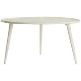 Light & Living Kremno bela kovinska okrogla mizica ø 67,5 cm Babina – Cene