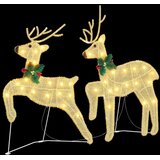  LED Riječni jeleni 2 pcs Topla bijela tkanina | shoptok.hr