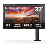 LG 31,5" 32UN880K-B Ergo monit4K 3840x2160, IPS, Ergo stand60Hz, 350cd, 5ms, 2xHDMI, DP, Type-C | Eponuda.ba