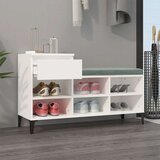 Ormarić za cipele bijeli 102 x 36 x 60 cm od konstruiranog drva | shoptok.hr