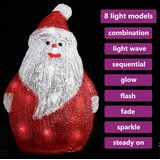  LED božićna akrilna figura Djeda Mraza unutarnja i vanjska 28cm | Eponuda.ba