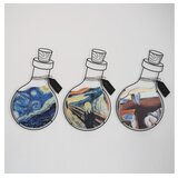 WALLXPERT APT710 Zidna dekoracija Art Potion, 58x38cm, 3 komada | Eponuda.ba