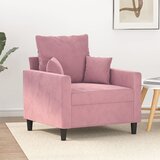  Fotelja ružičasta 60 cm baršunasta | shoptok.hr