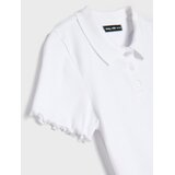 Sinsay Pamučna polo majica s ukrasnim volanima | shoptok.hr