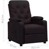  Naslonjač od umjetne kože crni - Crna 1 | shoptok.hr