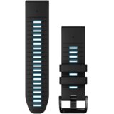 Garmin QuickFit 26 remen za sat, silikon crne/prozračne plave boje | shoptok.hr
