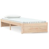 vidaXL Posteljni okvir trden les 75x190 cm, (20646655) Cene