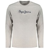Pepe Jeans Pamučna majica dugih rukava Eggo boja: siva Cijene