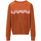 vidaXL Dječji pulover pleteni boja konjaka 92 | shoptok.hr