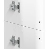  Visoka komoda bijela 60 x 35 x 180 cm od konstruiranog drva | shoptok.hr