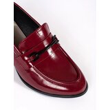 GOODIN Burgundy women's loafers with heels | Shoptok.si