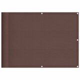  The Living Store Balkonsko platno rjavo 75x700 cm 100 % poliestrski oxford - Balkonsko Platno, (21498520) | Shoptok.si
