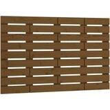 Maison Chic stensko posteljno vzglavje - vzglavna omarica - nočna omarica medeno rjavo 106x3x63 cm borovina, (21706619) | Shoptok.si
