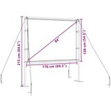  Projekcijsko platno sa stalcima 84 inča 4:3 | Eponuda.com