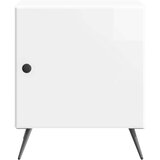  Nočna omarica 2 pcs Bela visok sijaj 43 x 34,5 x 50 cm, (5000210022) | Shoptok.si