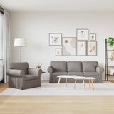  Set sofe 2 pcs Sivo-smeđa 215 x 82 x 80 cm tkanina | Eponuda.ba
