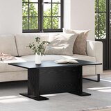 vidaXL Klubska miza Črni hrast 103.5 x 60 x 40 cm Konstruiran les | Shoptok.si