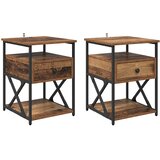  Noćni ormar 2 pcs Staro drvo 40 x 42 x 55 cm Konstruirano drvo | Eponuda.ba
