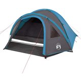 vidaXL Šator za kampiranje za 4 osobe plavi 300x250x132 cm taft 185T | shoptok.hr