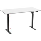 MID.YOU Pisalna Miza E-lona, Bela, Črna, 110x50cm | Shoptok.si