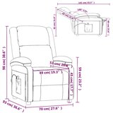  Električni naslanjač temno rjavo blago, (20701644) | Shoptok.si