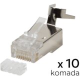 Konektor RJ45 metal CAT 7 10 kom  Konektor RJ45 metal CAT 7 10 kom Slike
