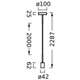 Osram Napojni kabl PENDULUM NEEDLE 1xE27/15W/230V | Eponuda.com