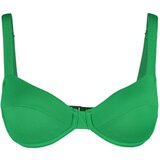 Trendyol Bikini Top - Green - Plain Cene