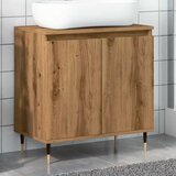 Maison Chic Kopalniška omarica - Kopalniški kabinet artisan hrast 58x33x60 cm inženirski les, (21794827) | Shoptok.si